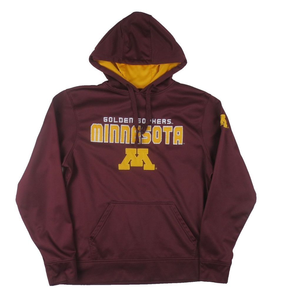 Minnesota Golden Gophers Hoodie Adult Large Red Long‎ Sleeve Pullover Sweatshirt